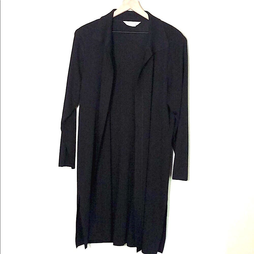 Misook Black Long Cardigan